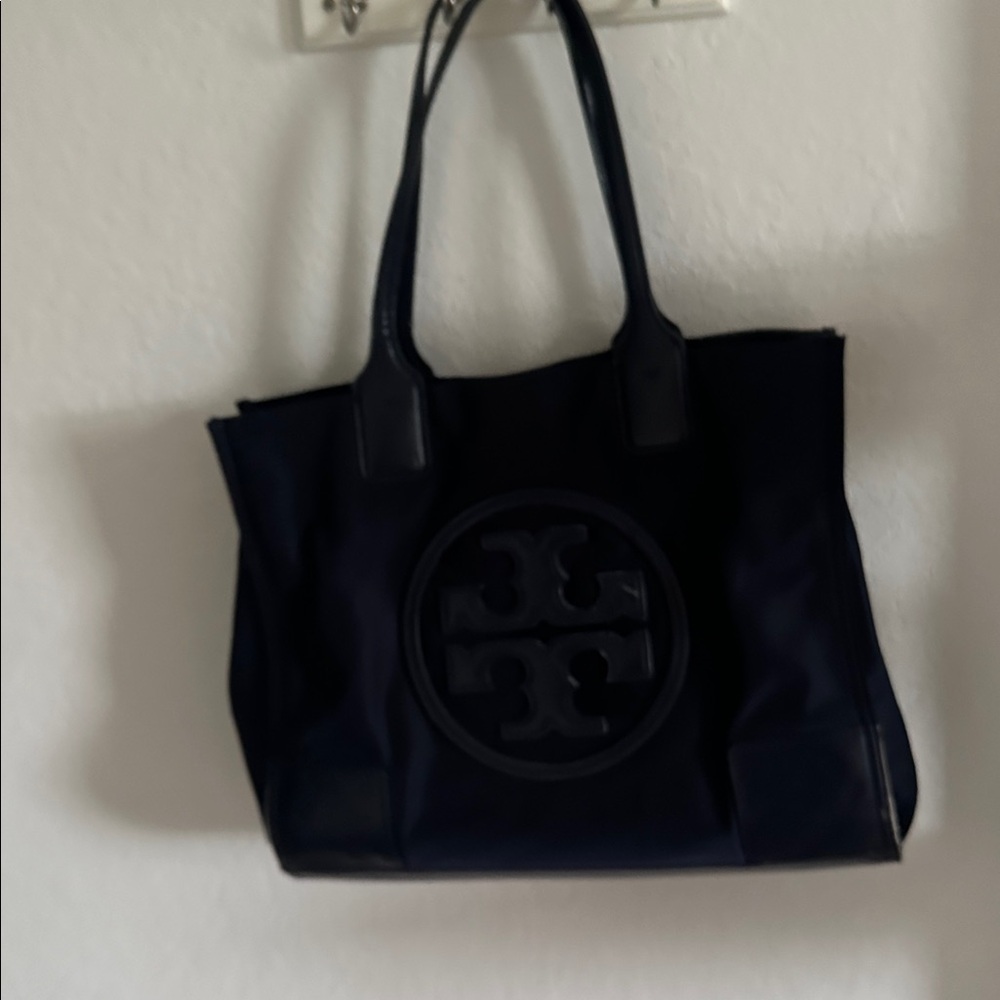Tory Burch Black and Gold Interior Tote
